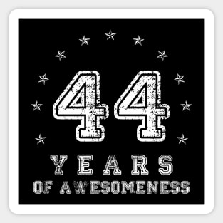 Vintage 44 years of awesomeness Sticker